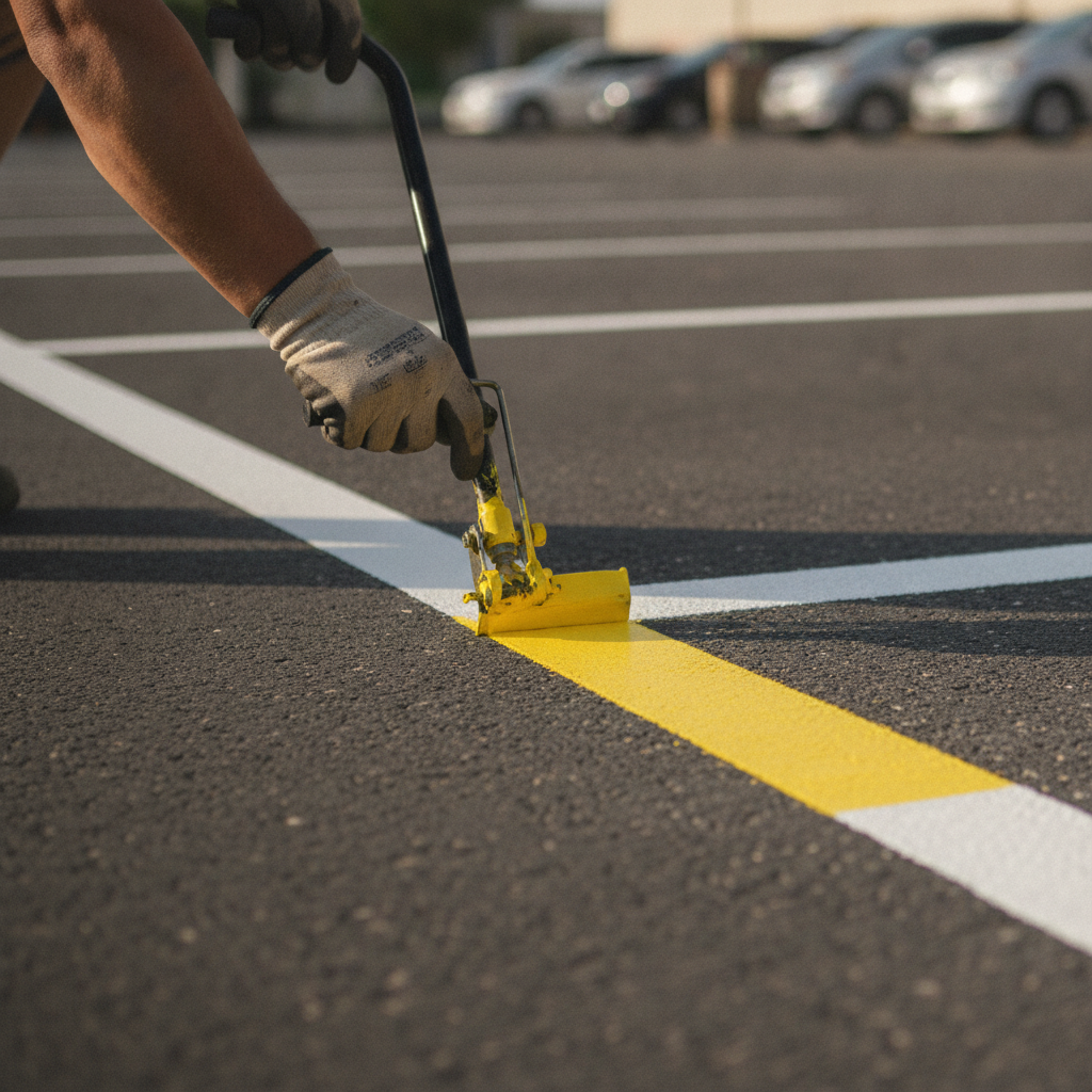 Line Striping no peoples faces just hands